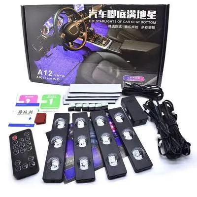 Buy Premium LED Car Interior Ambient Lighting Kit – Multi-Color Starry Footmat Lights - Premium Car Accessories for Interior